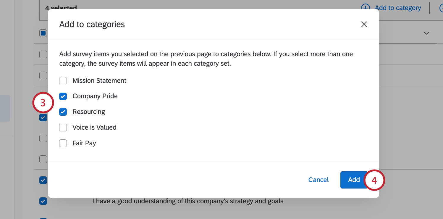 assigning items to categories