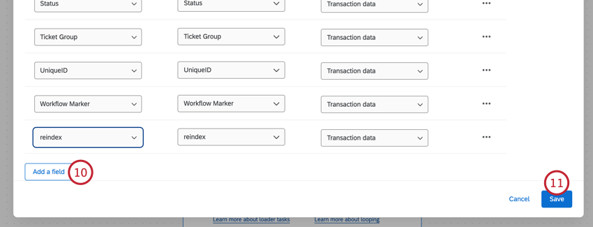 adding custom fields and saving