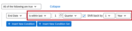 shifting a datetime field back