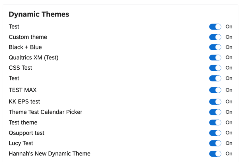 dynamic themes permissions in a division