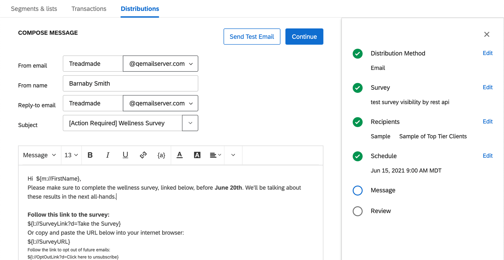 Email editor