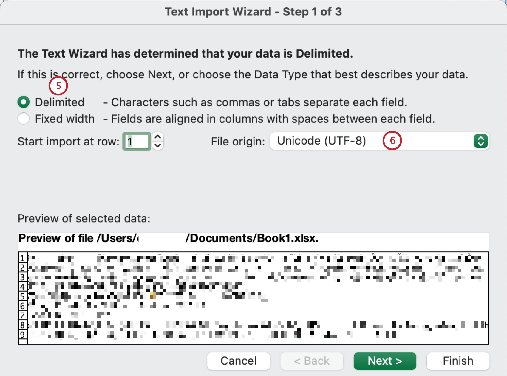 selecting data type