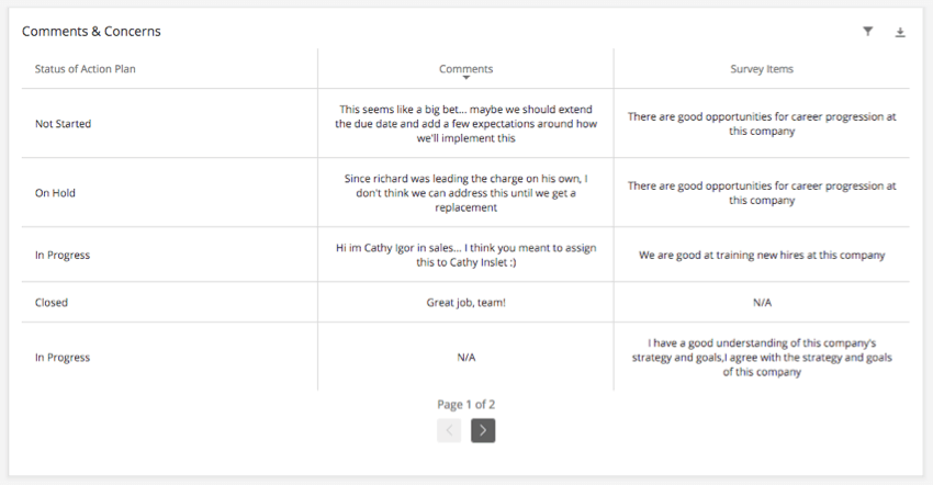 Record Grid widget