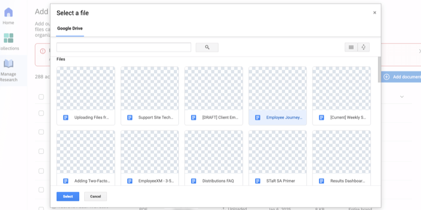 google drive window