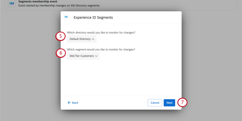 New window where it says Which directory would you like to monitor for changes? Which segment would you like to monitor for changes?